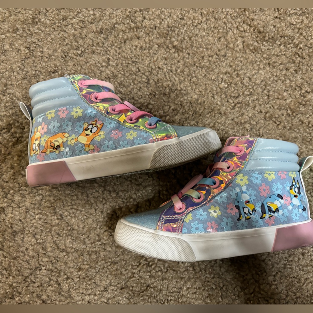 Toddler Bluey high top shoes